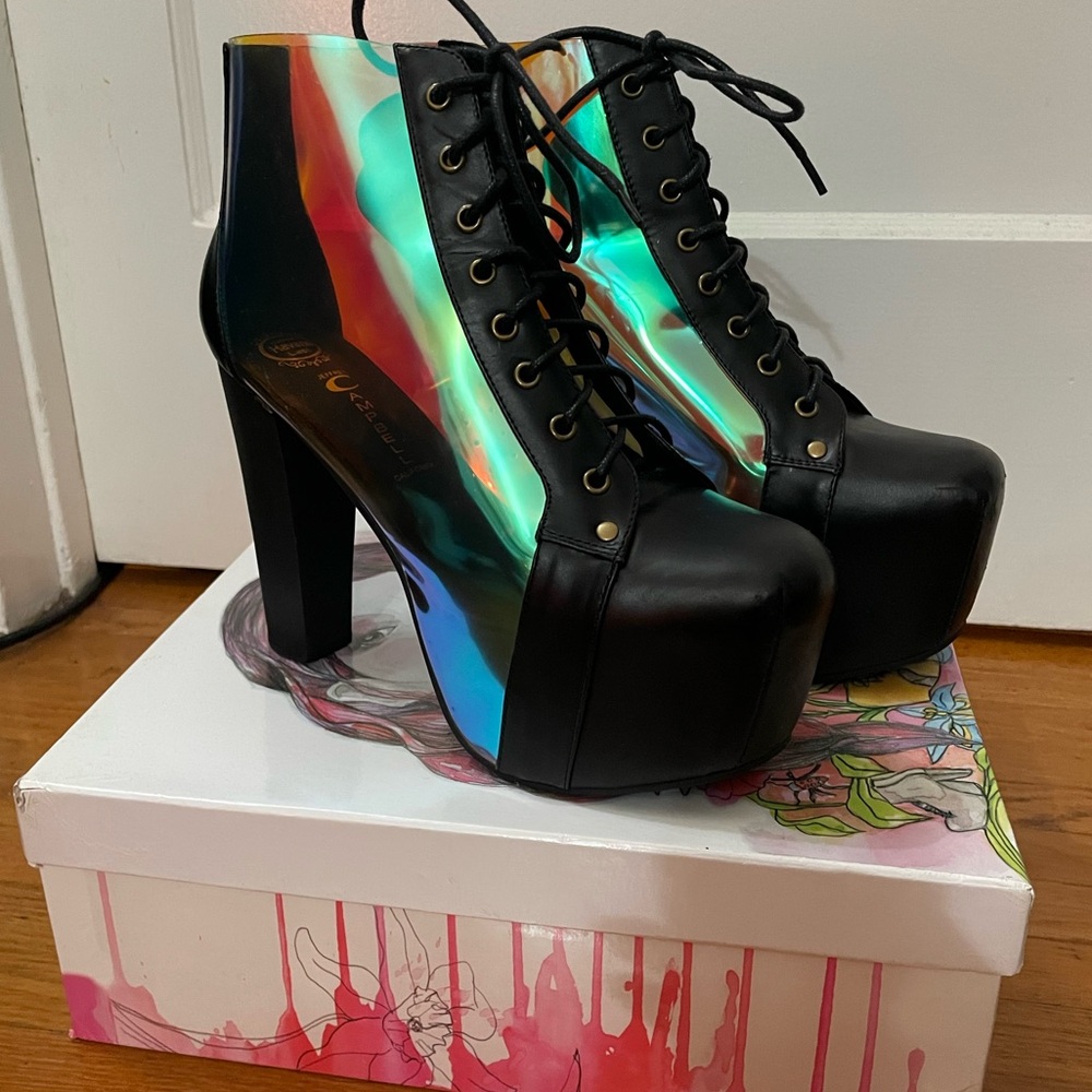 Jeffrey Campbell 2012 Iridescent Lita’s